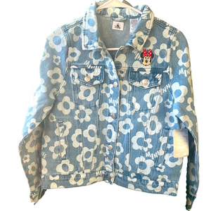 Girls Minnie Mouse floral print Jean jacket from Disney Store